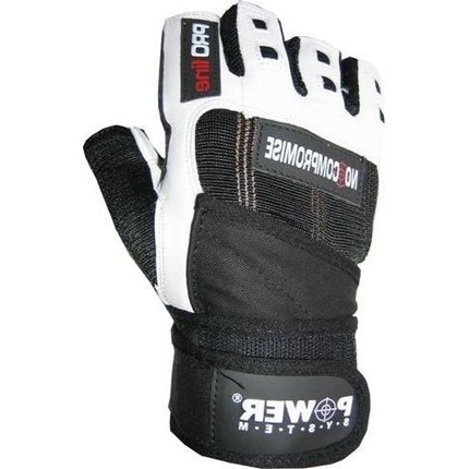 Pánská kolekce - Power System - Fitness rukavice No Compromise (bílo-černá) PS-2700