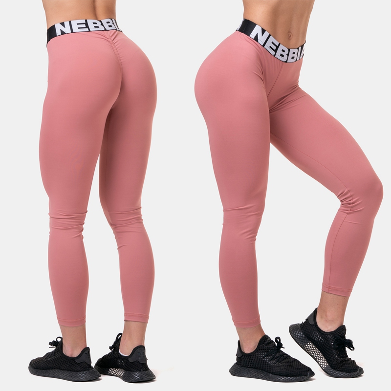 NEBBIA  Fitness legíny Squat HERO 571 (old rose) 