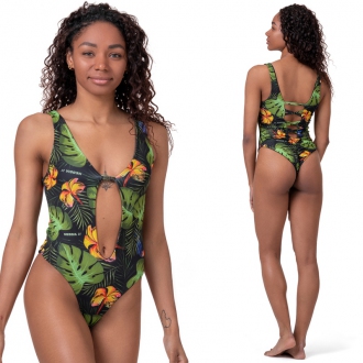 NEBBIA - High-energy monokini 560 (tr. jungle green)