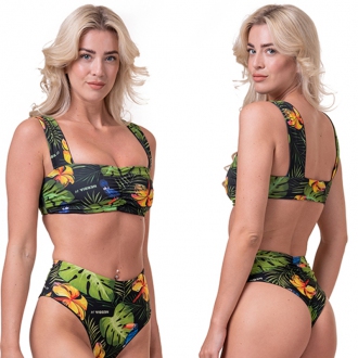 NEBBIA - Miami retro bikini - vrchní díl 553 (tr. jungle green)