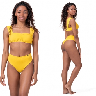 NEBBIA - Miami retro bikini - vrchní díl 553 (yellow)