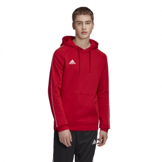 ADIDAS - Výprodej pánská mikina s kapucí CORE 18 (červená) CV3337