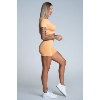 Gym Glamour - Kraťasy s vysokým pasem PEACH (SS21-GGSSPA)