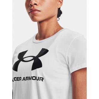 Under Armour - Výprodej dámské triko s potiskem (bílá) 1356305-102