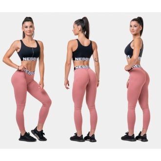 NEBBIA - Fitness legíny Squat HERO 571 (old rose)