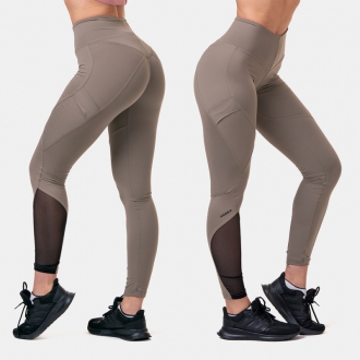 NEBBIA - Legíny High Waist Fit and Smart  572 (mocha)