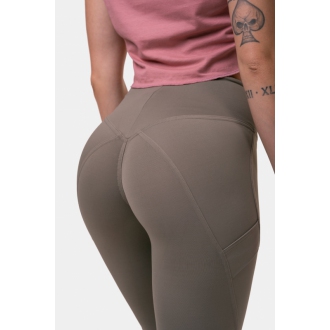 NEBBIA - Legíny High Waist Fit and Smart  572 (mocha)