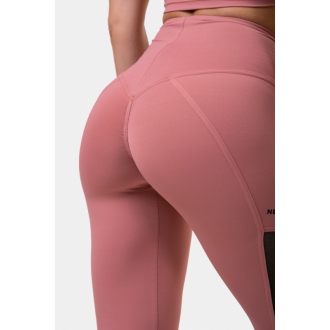 NEBBIA - Mesh legíny High Waist 573 (old rose)