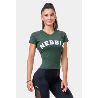 NEBBIA -  Dámske Tričko Classic HERO  576 (dark green)