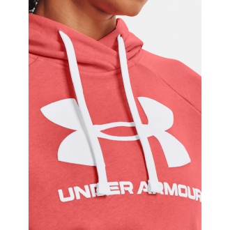 Under Armour - Výprodej mikina s kapucí dámská (oranžová) 1356318-852