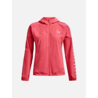 Under Armour - Výprodej mikina se zipem dámská (neonovo oranžová) 1351794-819