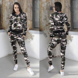 NDN - Maskáčové kalhoty dámské CAMO X094