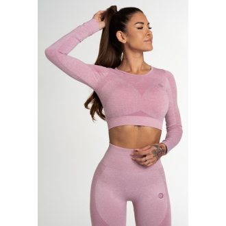 Gym Glamour - Sportovní crop top FUSION PINK (SS21-GGCFP/348)