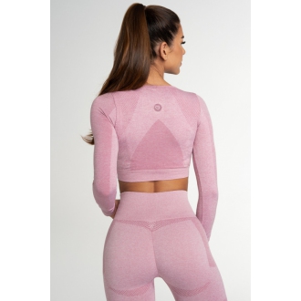 Gym Glamour - Sportovní crop top FUSION PINK (SS21-GGCFP/348)