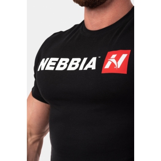 NEBBIA - Tričko na sport pánské Red "N" 292 (black)