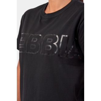 NEBBIA - Fitness tričko dámské Invisible Logo 602 (black)