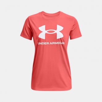 Under Armour - Výprodej dámské triko s potiskem (oranžová) 1356305-852