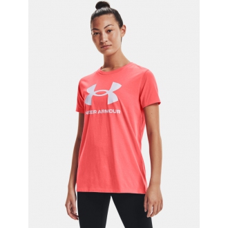 Under Armour - Výprodej dámské triko s potiskem (oranžová) 1356305-852