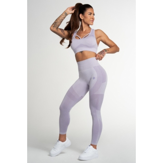 Gym Glamour - Bezešvé legíny na cvičení FUSION LAVENDER (SS21-GGFL/335)