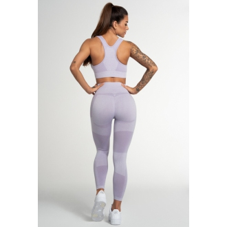 Gym Glamour - Bezešvé legíny na cvičení FUSION LAVENDER (SS21-GGFL/335)