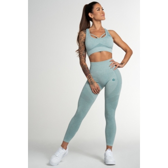 Gym Glamour - Bezešvé legíny do fitka FUSION GREEN (SS21-GGFG/337)