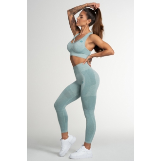 Gym Glamour - Bezešvé legíny do fitka FUSION GREEN (SS21-GGFG/337)