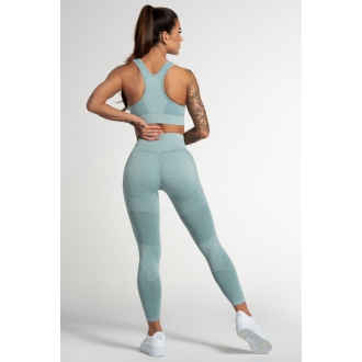 Gym Glamour - Bezešvé legíny do fitka FUSION GREEN (SS21-GGFG/337)