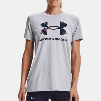 Under Armour - Výprodej dámské triko s potiskem (šedá) 1356305-017