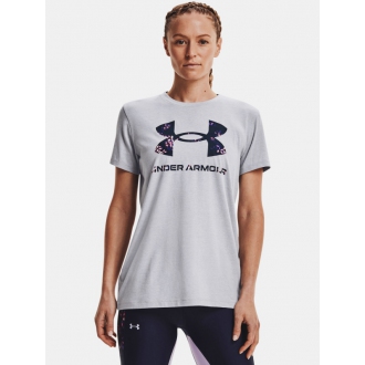 Under Armour - Výprodej dámské triko s potiskem (šedá) 1356305-017