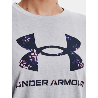 Under Armour - Výprodej dámské triko s potiskem (šedá) 1356305-017