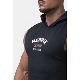 NEBBIA - Pánské tílko s kapucí Legend Approved 191 (black)