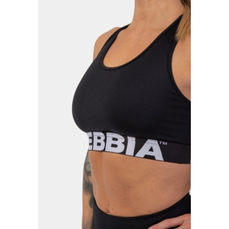 NEBBIA - Sportovní podprsenka Cross Back 410 (black)