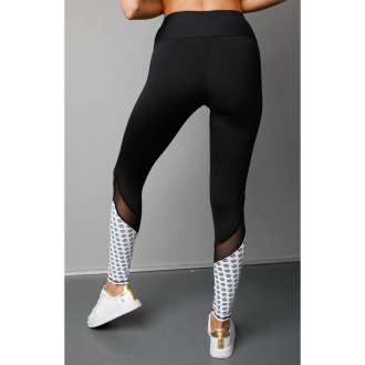 NDN - Dámské sportovní legíny BIRD X054 (černá)