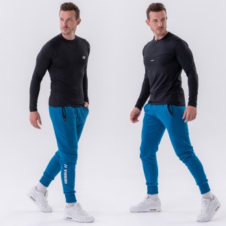 NEBBIA - Pánské tepláky slim fit 320 (blue)