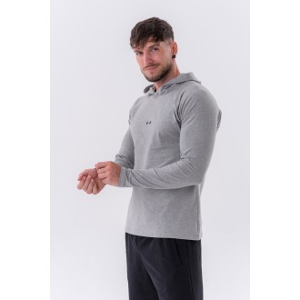 NEBBIA - Fitness triko dlouhý rukáv 330 (light grey)