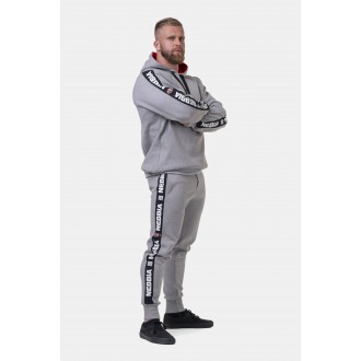 NEBBIA - Pánská mikina s logem Mr. Olympia 194 (light grey)