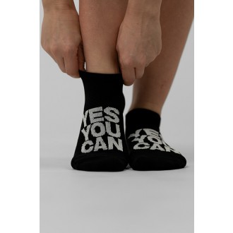 NEBBIA - Ponožky kotníkové YES YOU CAN 122 UNISEX (black)