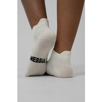NEBBIA - Ponožky kotníkové YES YOU CAN 122 UNISEX (white)