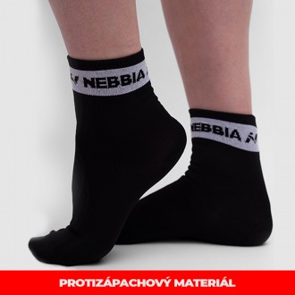NEBBIA - Ponožky na sport střední délka UNISEX 129 (black)
