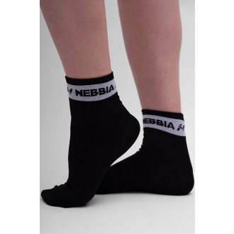 NEBBIA - Ponožky na sport střední délka UNISEX 129 (black)