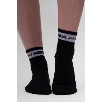 NEBBIA - Ponožky na sport střední délka UNISEX 129 (black)