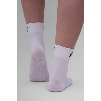 NEBBIA - Ponožky sportovní střední délka UNISEX 130 (white)