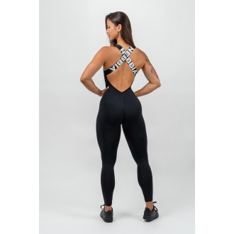 NEBBIA - Sportovní overal GYM RAT 201 (black)