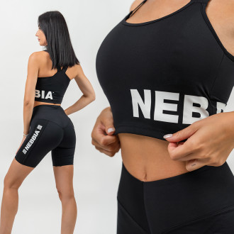 NEBBIA - Vystužená sportovní podprsenka s vysokou oporou GYM TIME 231 (black)