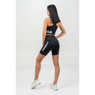NEBBIA - Cyklistické šortky s vysokým pasem ICONIC 238 (black)