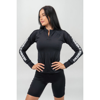 NEBBIA - Sportovní top s dlouhým rukávem WINNER 239 (black)