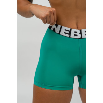 NEBBIA - Fitness šortky s vysokým pasem GLUTE PUMP 240 (green)