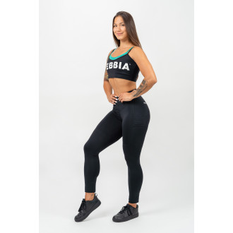 NEBBIA - Dvouvrstvá sportovní podprsenka FLEX 241 (black)