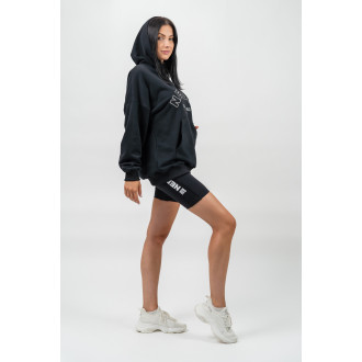 NEBBIA - Oversize mikina s kapucí GYM RAT 256 (black)