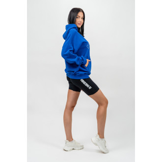 NEBBIA - Oversize mikina s kapucí GYM RAT 256 (blue)